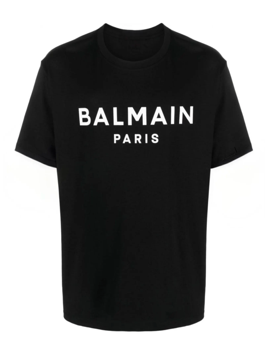 Designer inspired unisex black cotton T-shirt